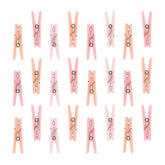 Pink Baby Shower  Clothespins 1 3/8" x 3/8"  Favors package of 24